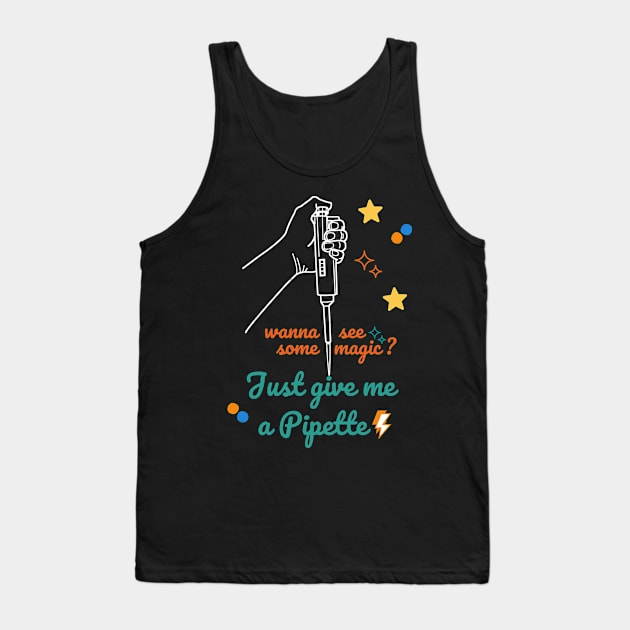 Magical micro Pipette Tank Top by labstud